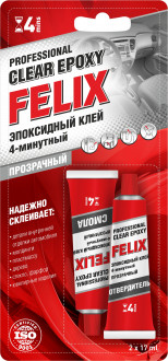 FELIX CLEAR EPOXY Эпоксидный клей прозрачный, 0,017 L