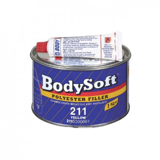 Шпатлевка BODY Soft полиэфирная, 1 кг + отвердитель, 20 г