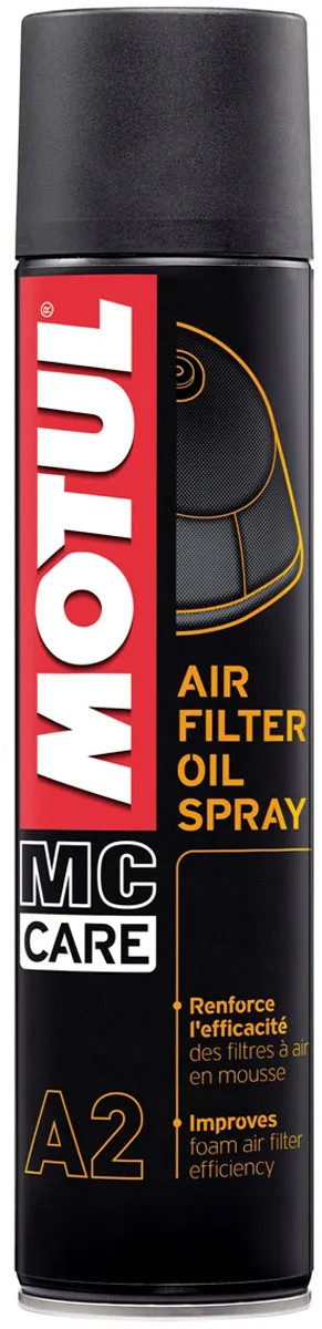 Масло для воздушных фильтров мотоциклов (аэрозоль) A2 AIR FILTER OIL SPRAY (400ML)