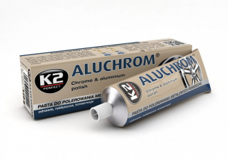 K2 ALUCHROM Полировальная паста Алюхром, полироль хрома, подходит для полировки смесителей, 120 г