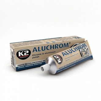 K2 ALUCHROM Полировальная паста Алюхром, полироль хрома, подходит для полировки смесителей, 120 г