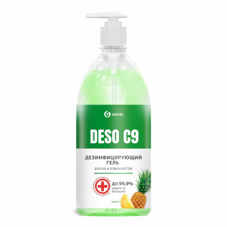Дезинфицирующее средство на основе изопропилового спирта DESO C9 гель, ананас, 1000 мл