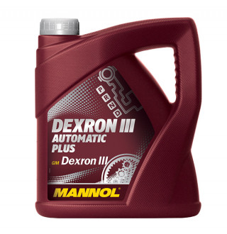 DEXRON III  Automatic Plus  Полностью синт. трансмисс.масло для автомат. коробок передач 4 Liter