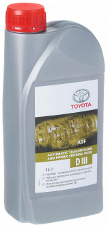 Жидкость для АКПП/ГУР Toyota ATF Dexron-III, 1 л